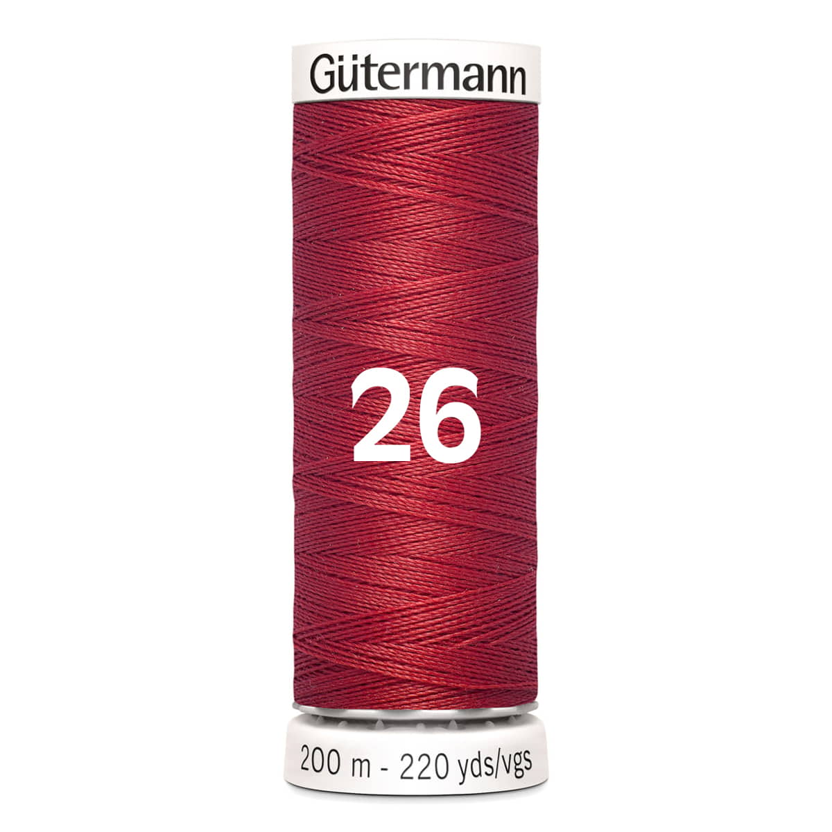 Gutermann garen | 200m | 26 donker rood naaigaren GM - 200 - 26 - DONKER - ROOD 4008015026547