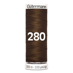 Gütermann garen | 200m | 280 bruin naaigaren GM - 200 - 280 - BRUIN 4008015029289