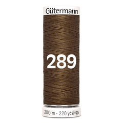 Gütermann garen | 200m | 289 midden bruin naaigaren GM - 200 - 289 - MIDDEN - BRUIN 4008015029449