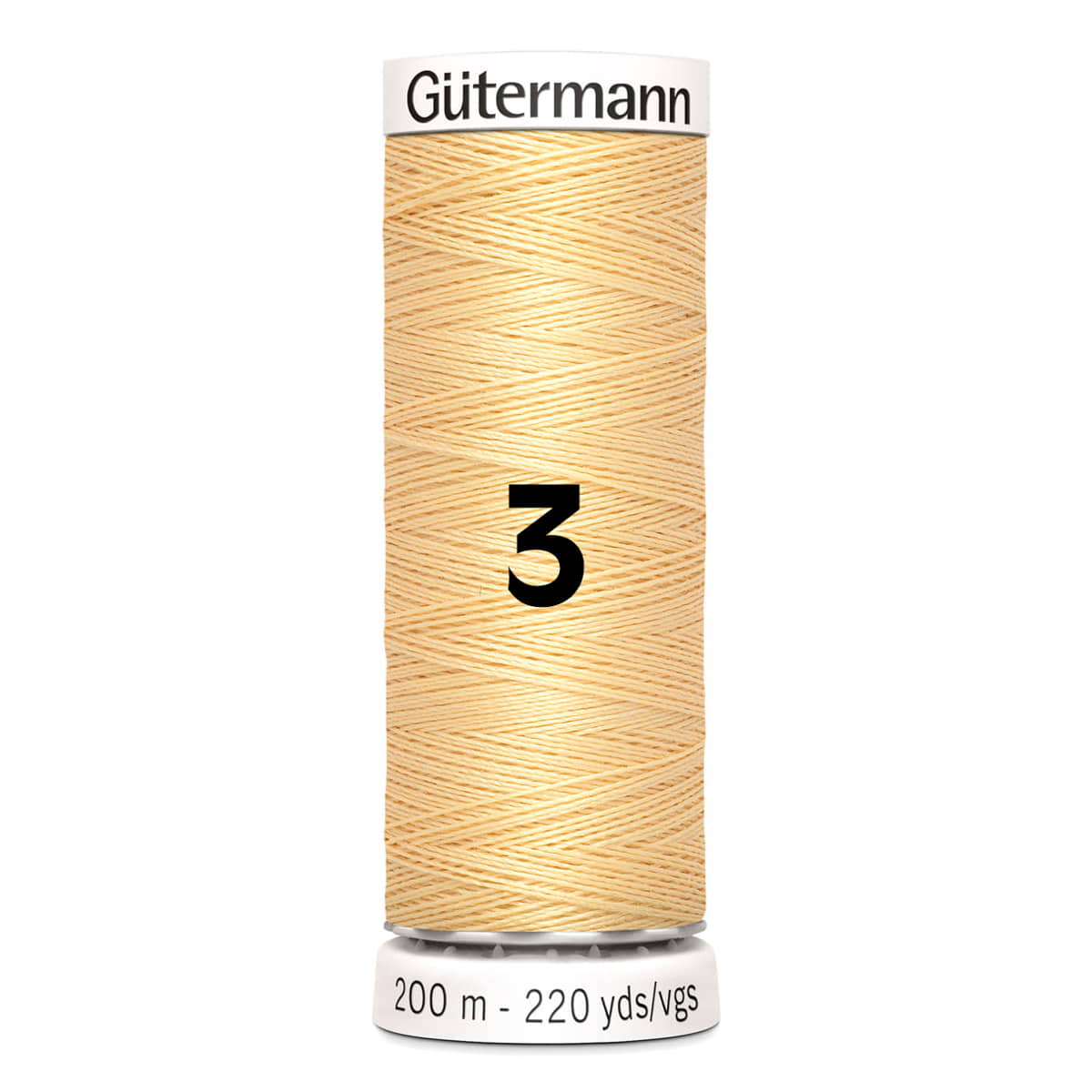 Gutermann garen | 200m | 3 geel naaigaren GM - 200 - 3 - GEEL 4008015026165