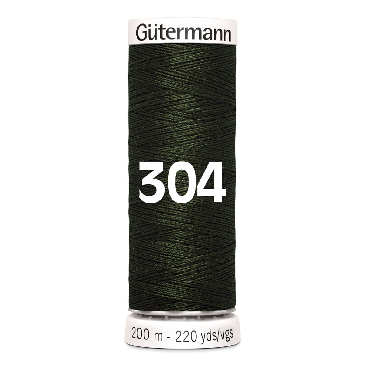 Gutermann garen | 200m | 304 donker legergroen naaigaren GM - 200 - 304 - DONKER - LEGERGROEN 4008015029609