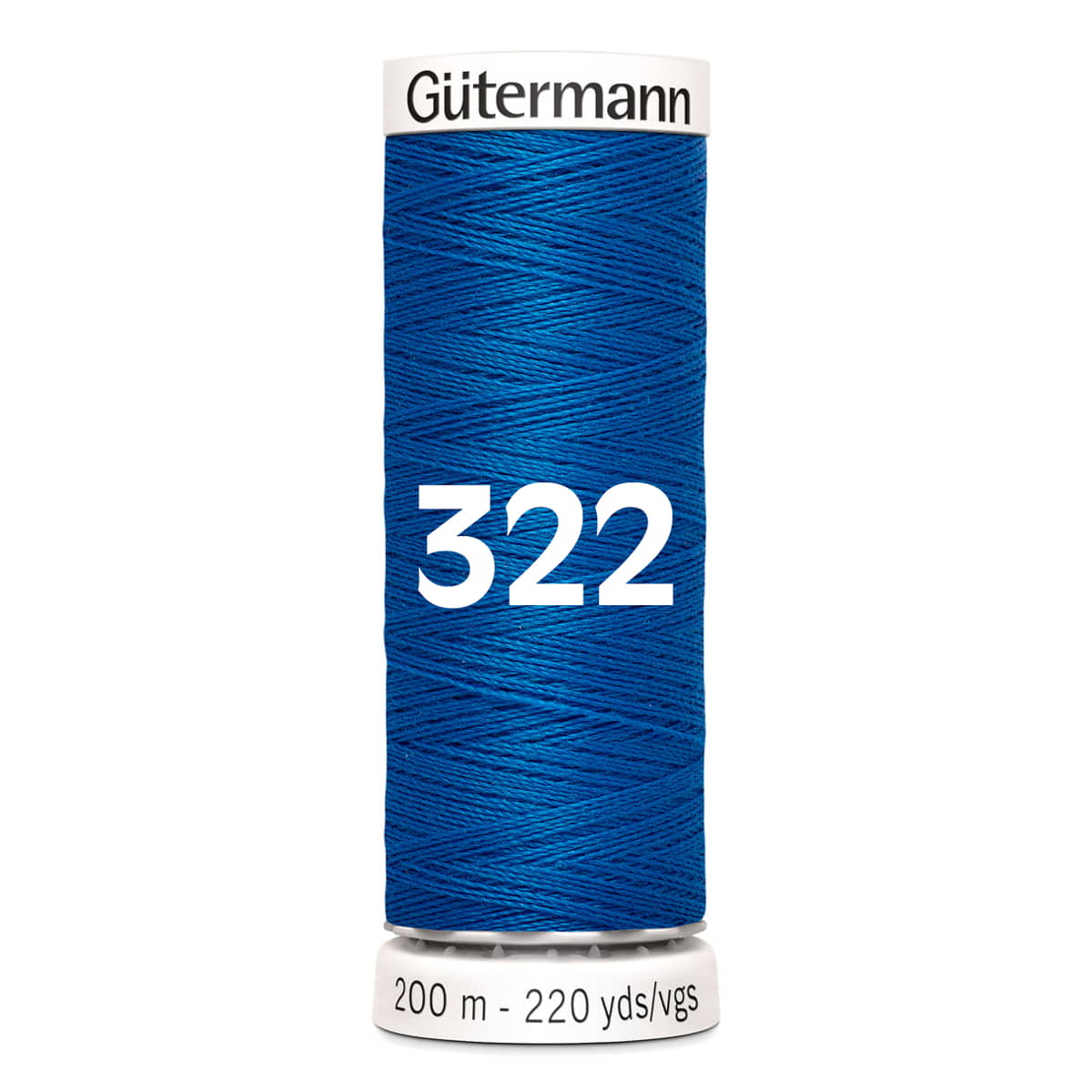 Gutermann garen | 200m | 322 midden blauw naaigaren GM - 200 - 322 - MIDDEN - BLAUW 4008015029821