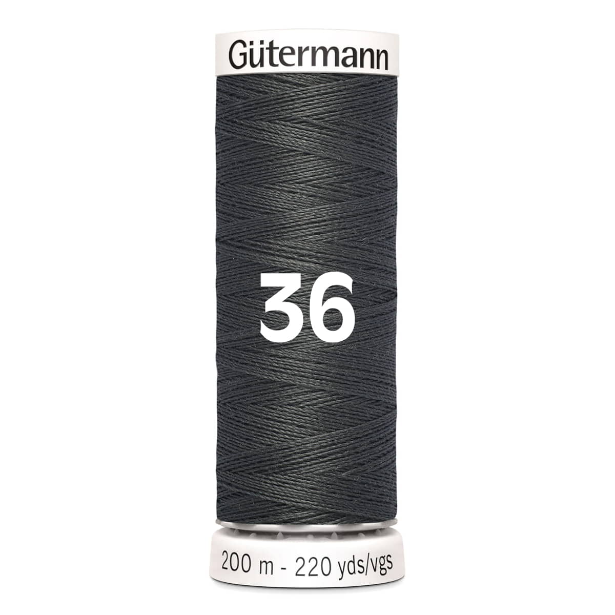 Gutermann garen | 200m | 36 donkergrijs naaigaren GM - 200 - 36 - DONKER - GRIJS 4008015026646