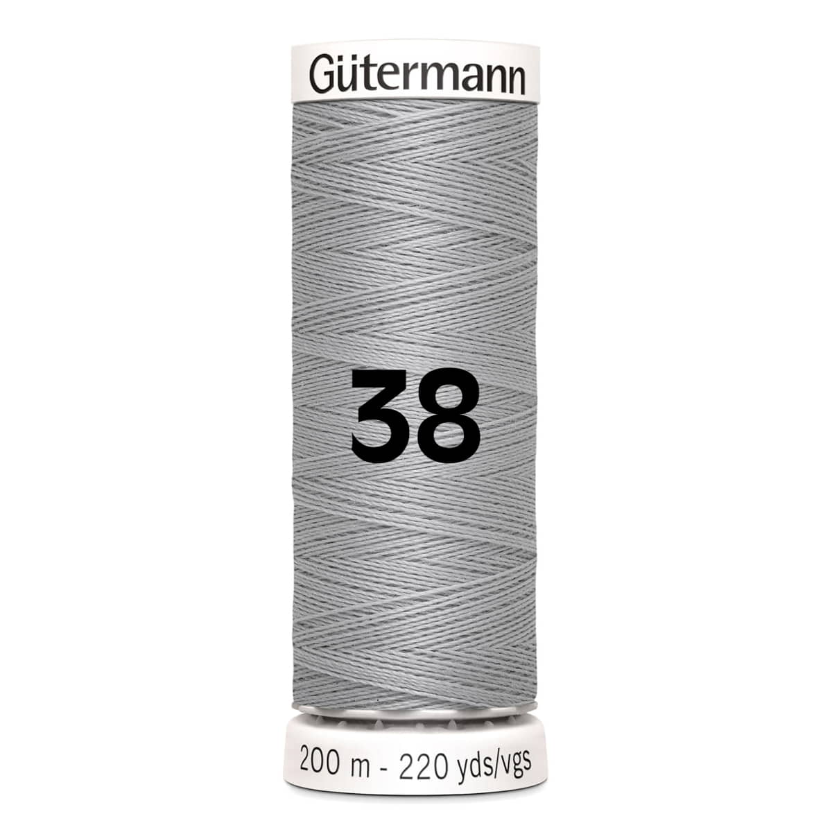 Gutermann garen | 200m | 38 lichtgrijs naaigaren GM - 200 - 38 - LICHTGRIJS 4008015026684