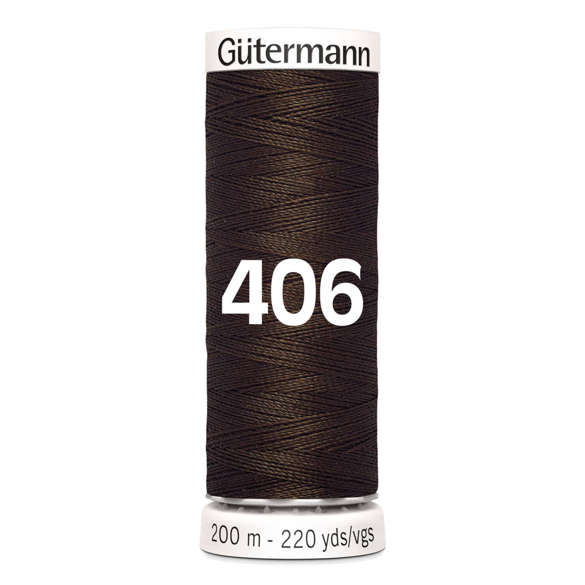 Gütermann garen | 200m | 406 donkerbruin naaigaren GM - 200 - 406 - DONKERBRUIN 4008015030681