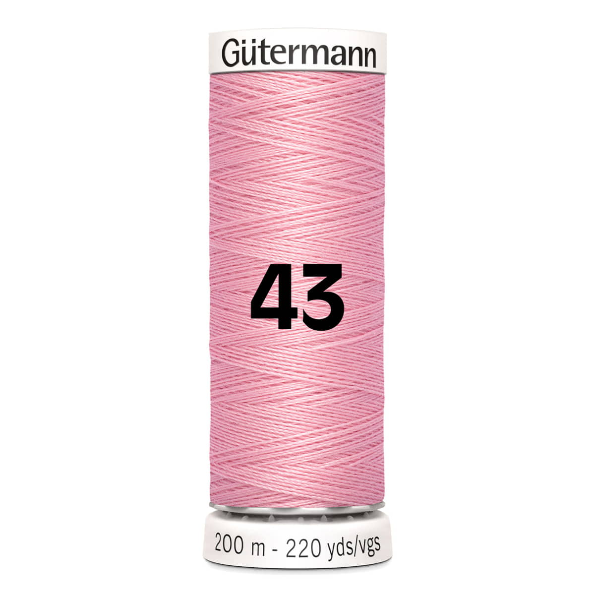 Gutermann garen | 200m | 43 lichtroze naaigaren GM - 200 - 43 - LICHTROZE 4008015026721