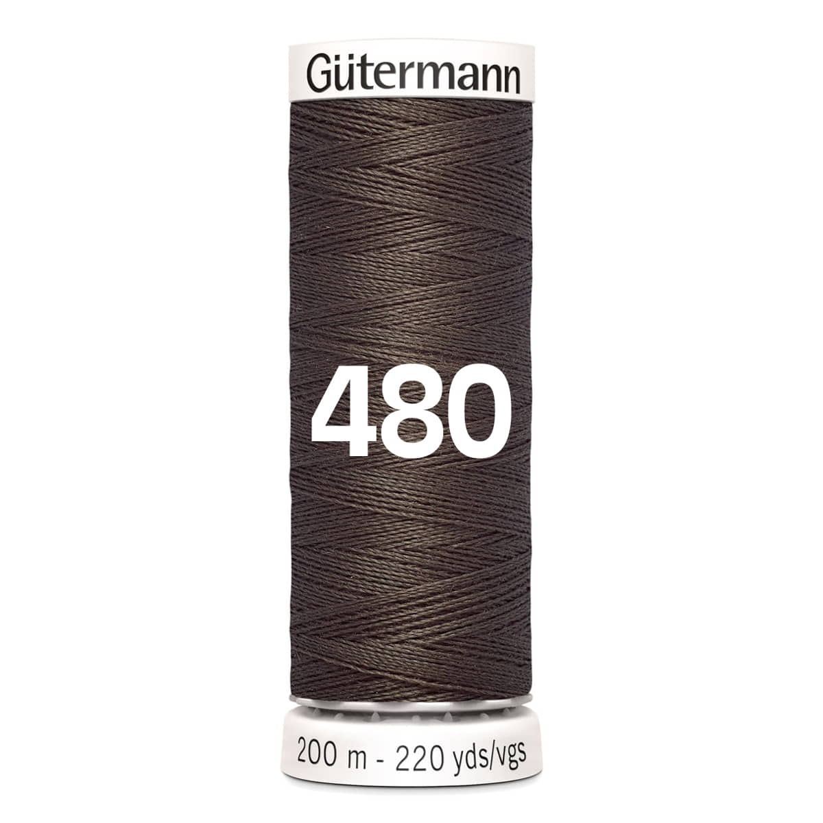 Gutermann garen | 200m | 480 donker lever naaigaren GM - 200 - 480 - DONKER - LEVER 4008015031367