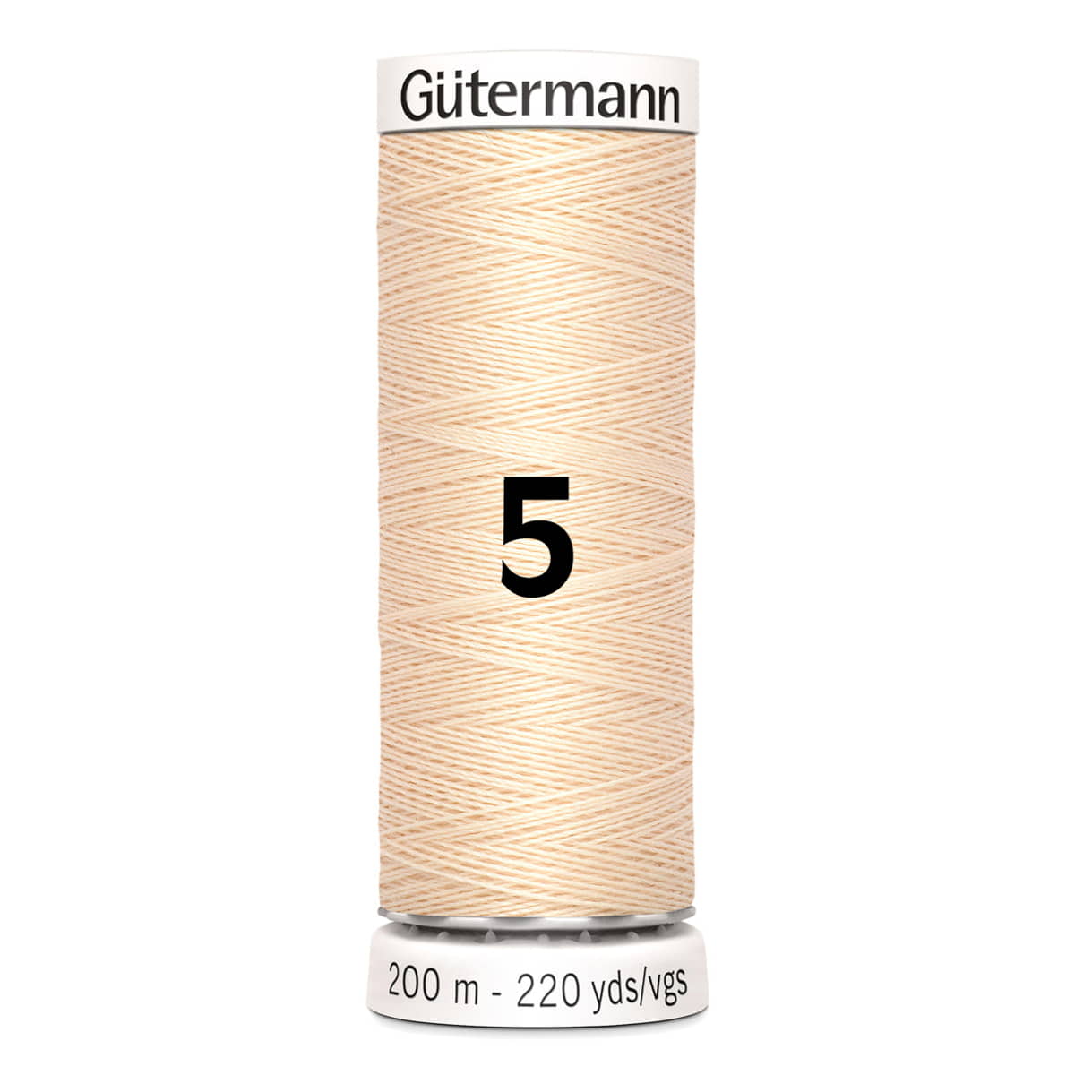 Gutermann garen | 200m | 5 ecru naaigaren GM - 200 - 5 - ECRU 4008015026202