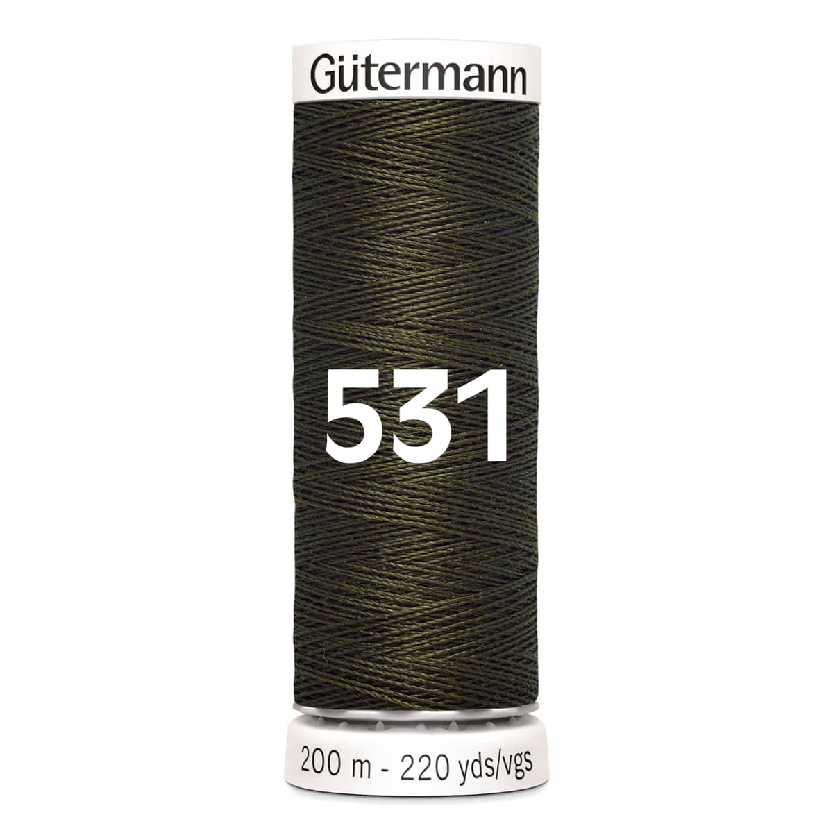 Gutermann garen | 200m | 531 donker legergroen naaigaren GM - 200 - 531 - DONKER - LEGERGROEN 4008015031725