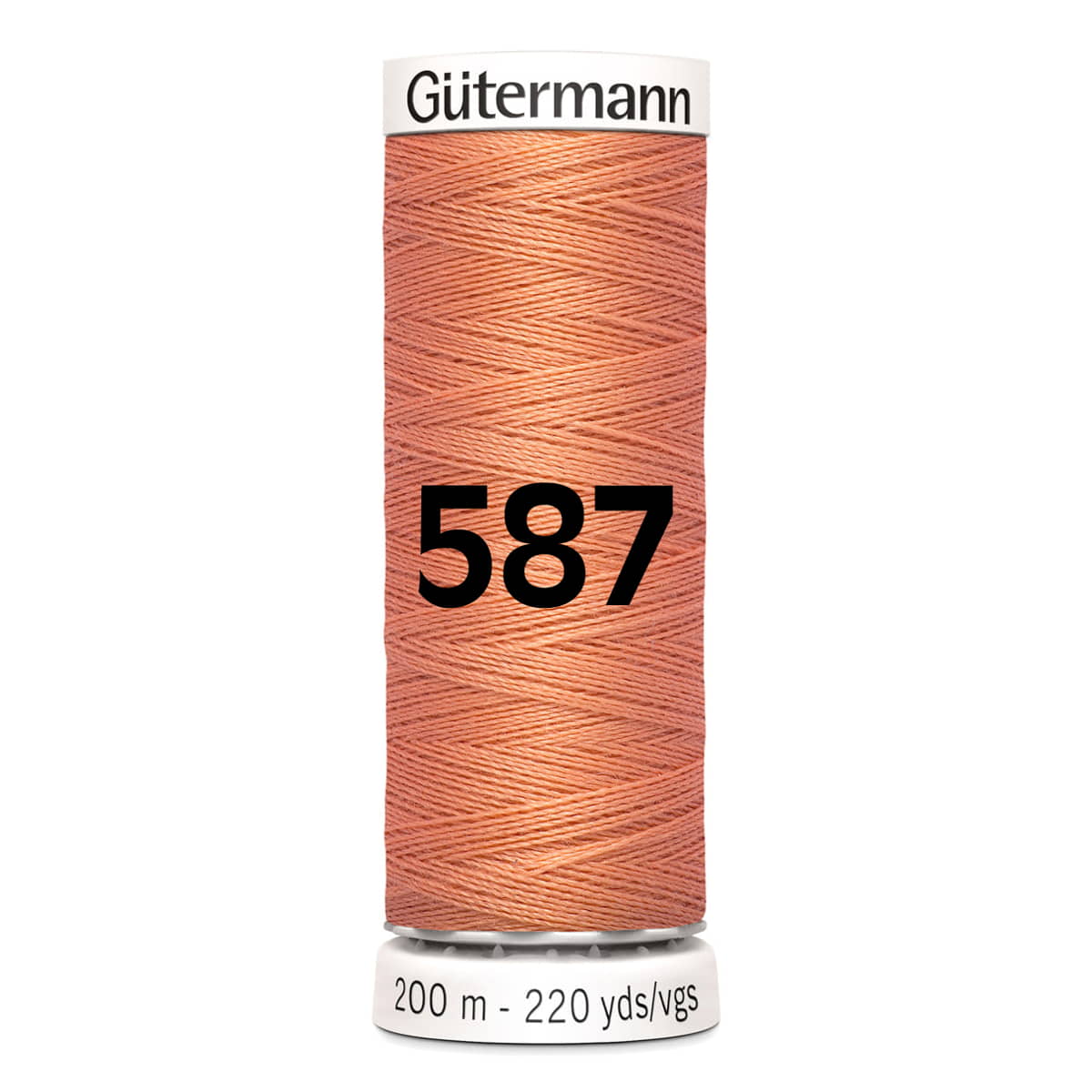 Gutermann garen | 200m | 587 donker zalm naaigaren GM - 200 - 587 - DONKER - ZALM 4008015032104