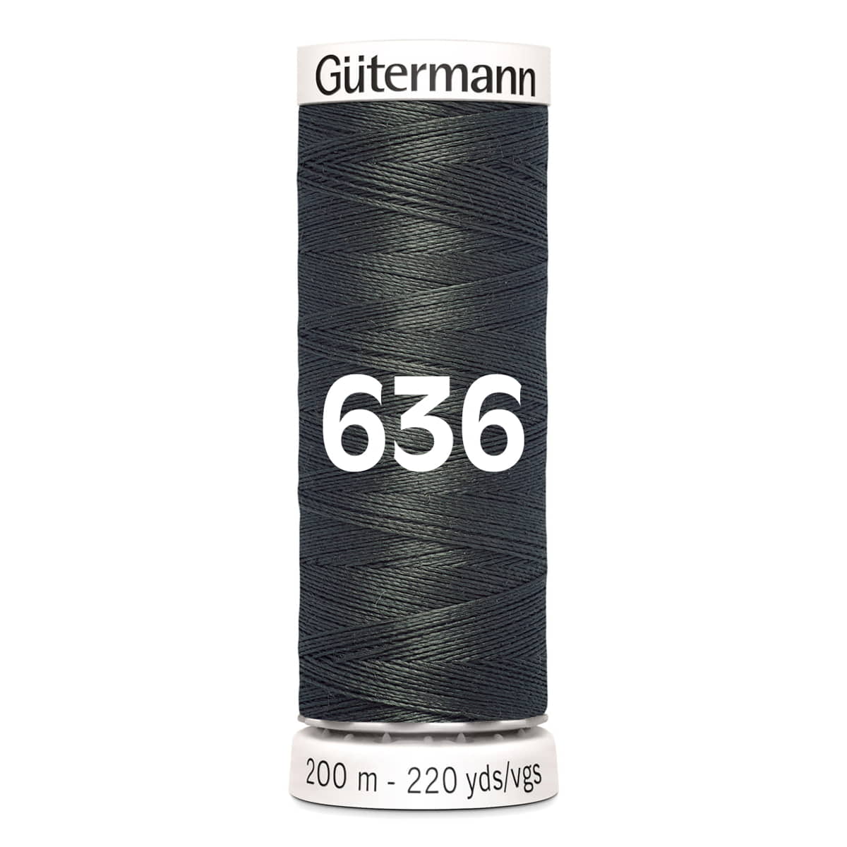 Gutermann garen | 200m | 636 donkergrijs naaigaren GM - 200 - 636 - DONKER - GRIJS 4008015032548