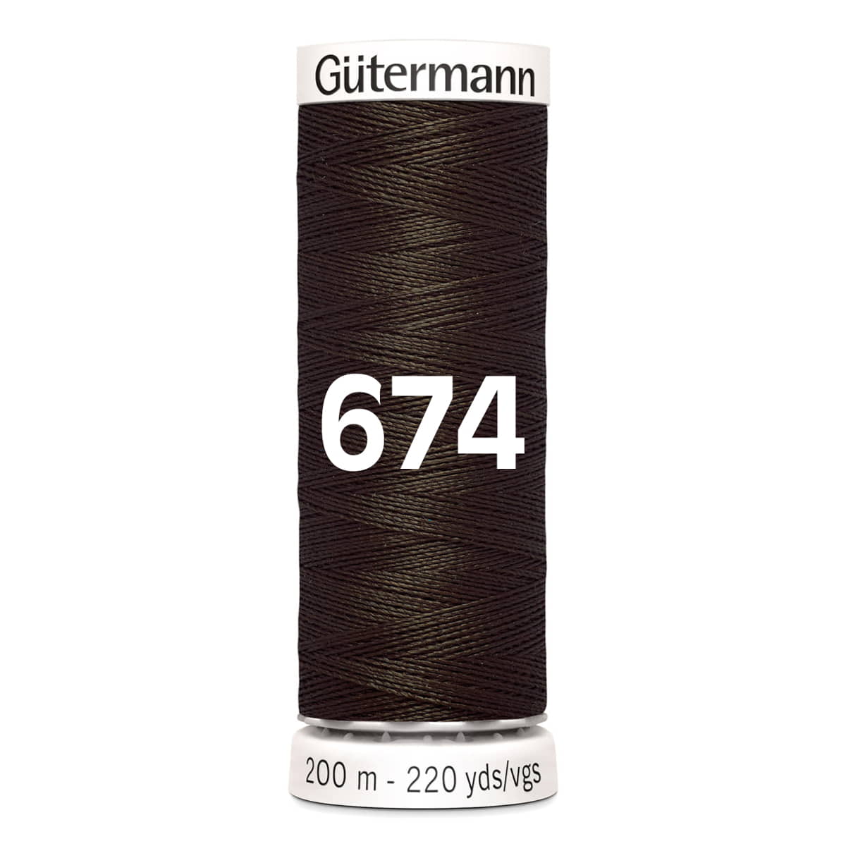 Gutermann garen | 200m | 674 donkerbruin naaigaren GM - 200 - 674 - DBRUIN 4008015032906