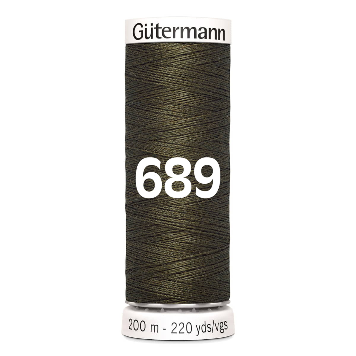 Gutermann garen | 200m | 689 donker bruin groen naaigaren GM - 200 - 689 - DONKER - BRUIN - GROEN 4008015033064