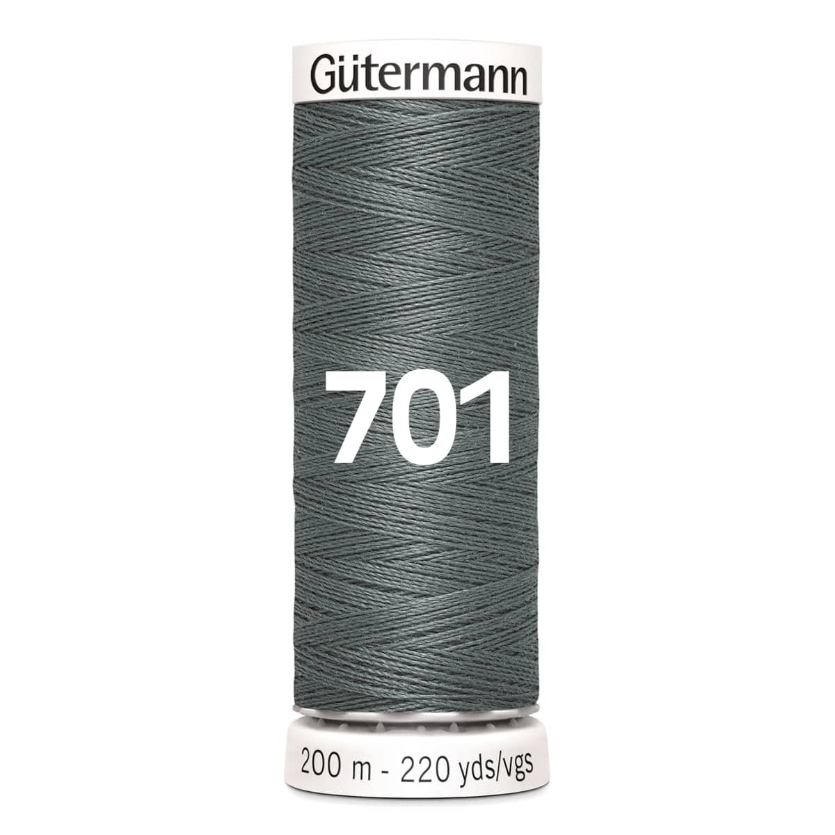 Gutermann garen | 200m | 701 donkergrijs naaigaren GM - 200 - 701 - DONKER - GRIJS 4008015033187