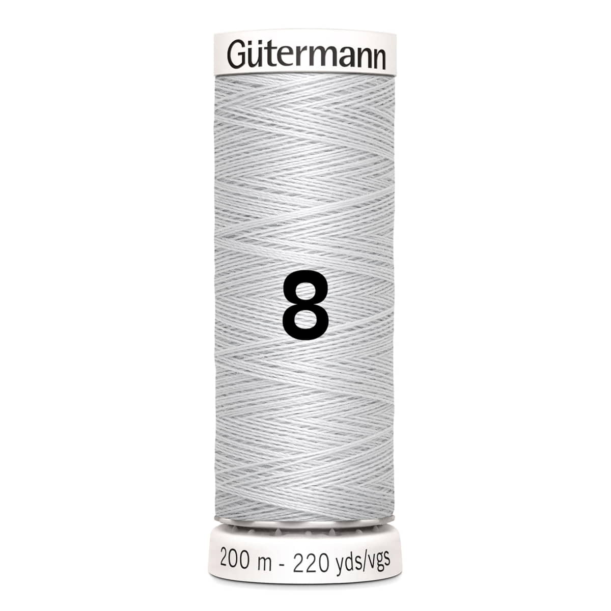 Gutermann garen | 200m | 8 lichtgrijs naaigaren GM - 200 - 8 - LICHTGRIJS 4008015026264