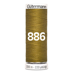 Gütermann garen | 200m | 886 donker goud naaigaren GM - 200 - 886 - DONKER - GOUD 4008015034443