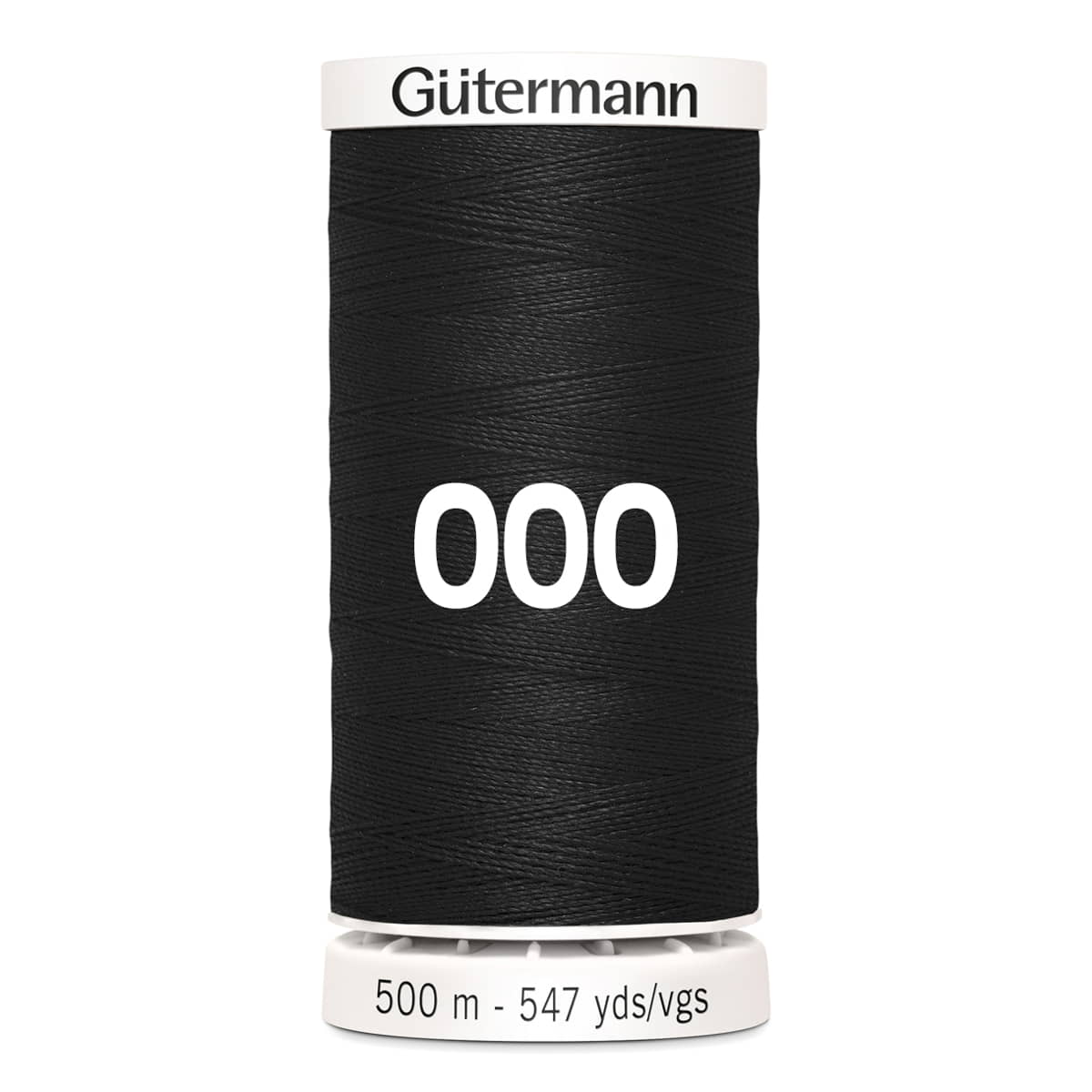 Gutermann garen | 500m | 000 zwart naaigaren GM-500-000-ZWART 4008015035723