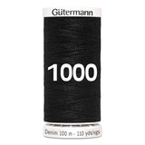 Gutermann jeans - denim naaigaren | 100m | 1000 zwart naaigaren GM - DENIM - 1000 4029394472022