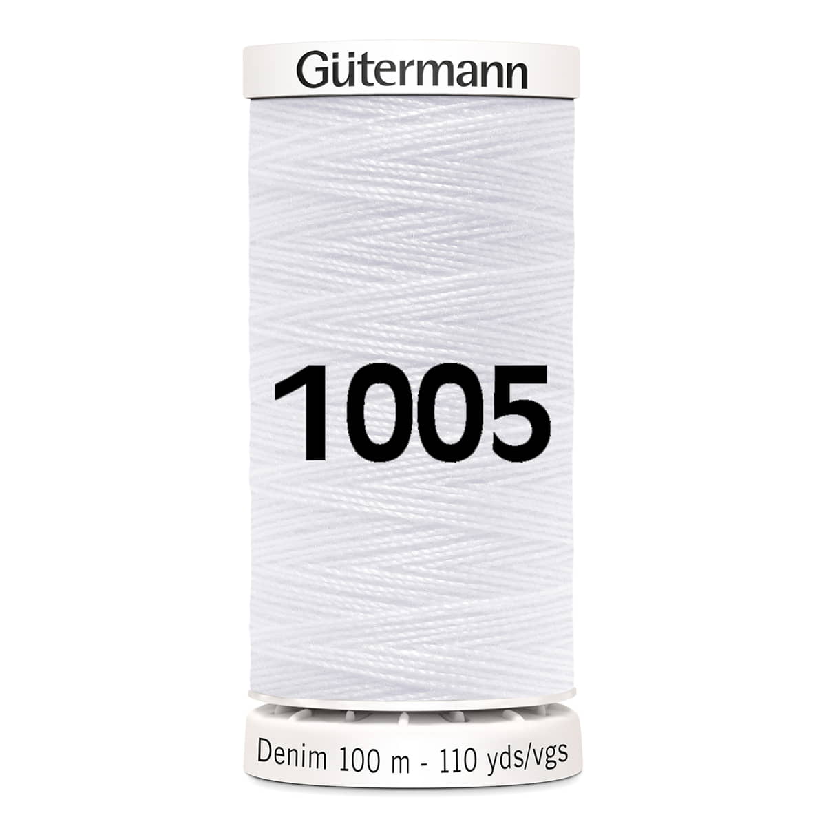 Gutermann jeans - denim naaigaren | 100m | 1005 wit naaigaren GM - DENIM - 1005 - WIT 4029394667389