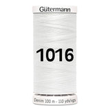 Gutermann jeans - denim naaigaren | 100m | 1016 off white naaigaren GM - DENIM - 1016 - OFF - WHITE 4029394471957