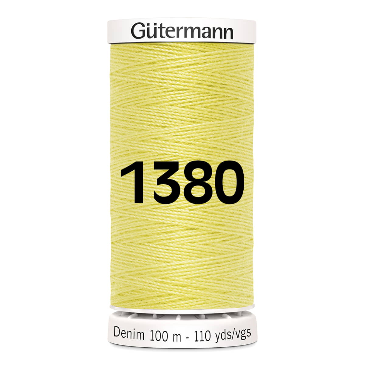 Gutermann jeans - denim naaigaren | 100m | 1380 geel naaigaren GM - DENIM - 1380 - GEEL 4029394710049