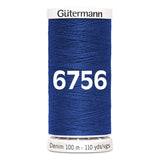 Gutermann jeans - denim naaigaren | 100m | 6756 blauw naaigaren GM - DENIM - 6756 - BLAUW 4029394472008