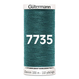 Gutermann jeans - denim naaigaren | 100m | 7735 petrol naaigaren GM - DENIM - 7735 - PETROL 4029394710308