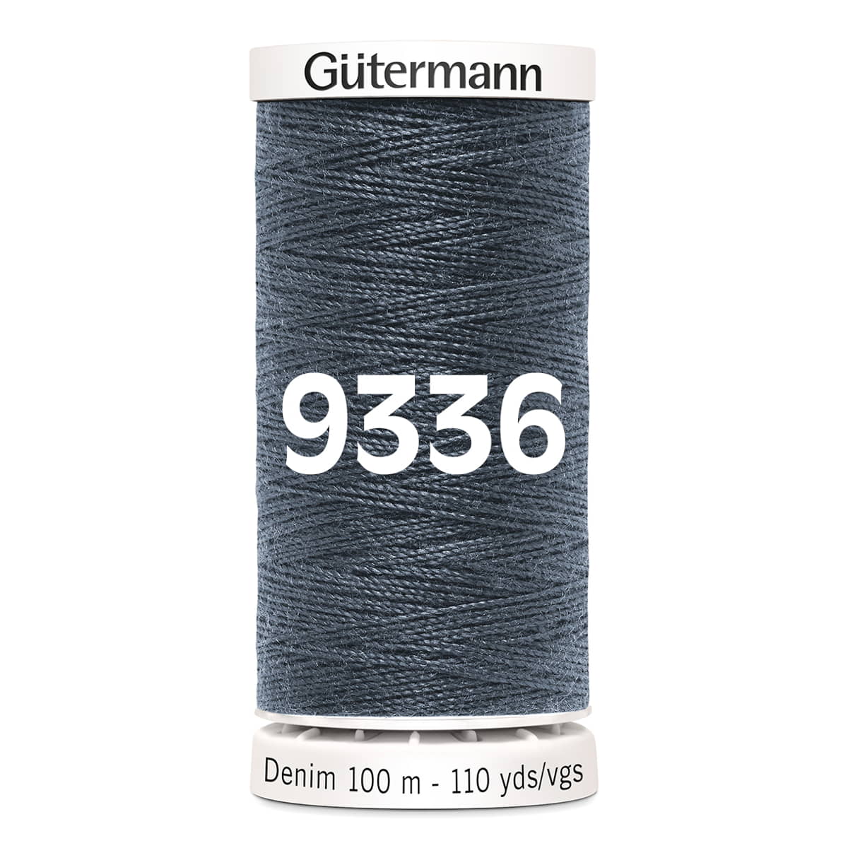 Gutermann jeans - denim naaigaren | 100m | 9336 Grijs naaigaren GM - DENIM - 9336