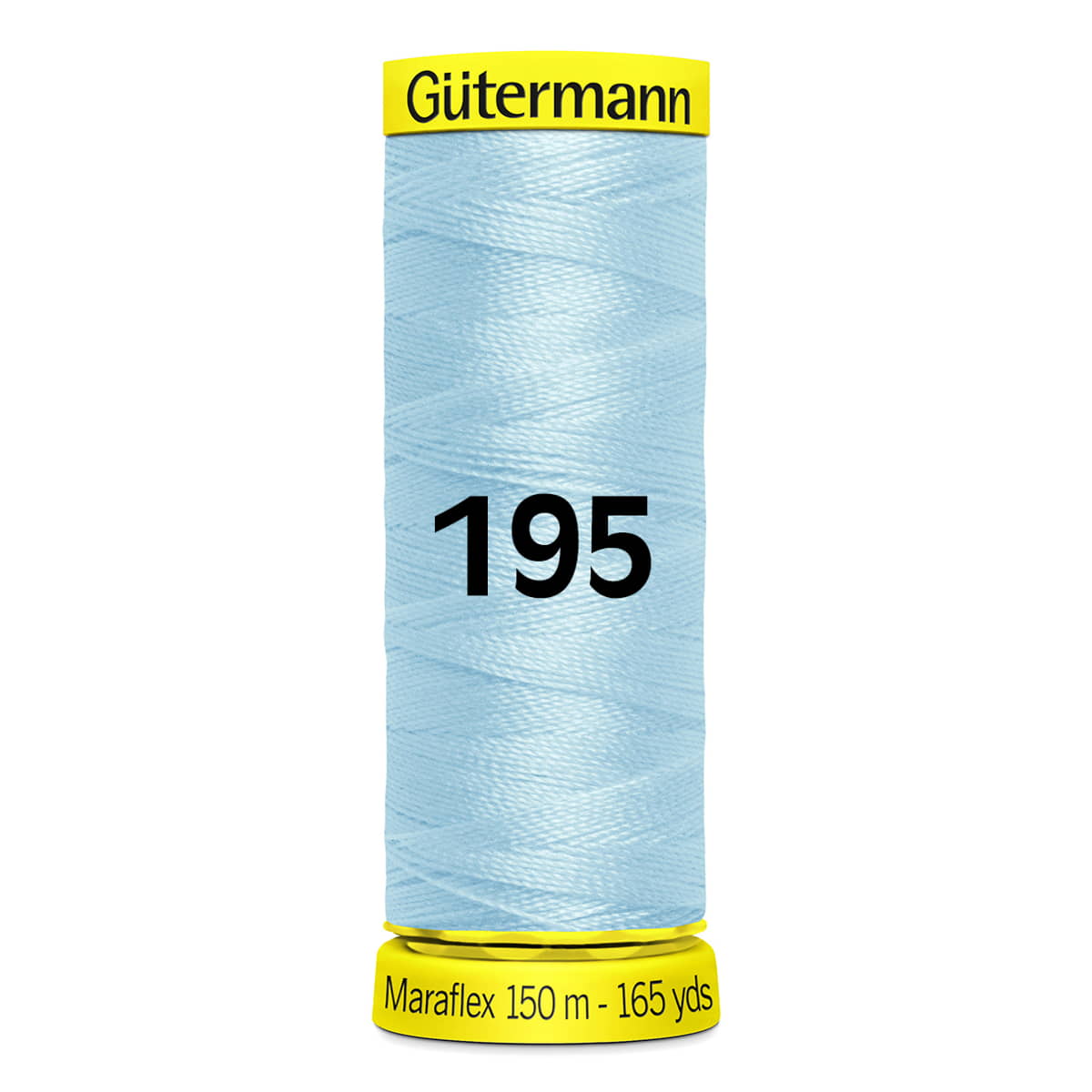 Gütermann MaraFlex elastisch naaigaren 150m - 195 blauw Elastisch naaigaren GM-MARAFLEX-150-195 4029394999505