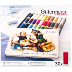 Gütermann naaigaren set 30 x 100m | Nostalgie 1930 naaigaren set GUTERMANN - SET - 1930 - 30X100M - 640953 4029394681844