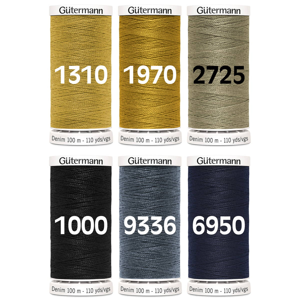 Gütermann jeans (denim) naaigaren - 100 meter- col. 6855 - donkerblauw Gütermann jeans (denim) naaigaren - 100 meter- col. 6855 - donkerblauw