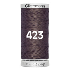 Gutermann naaigaren spoel in chocoladebruin, kleur 423, 100m lengte. GM-100-SS-M782-423 4008015680169