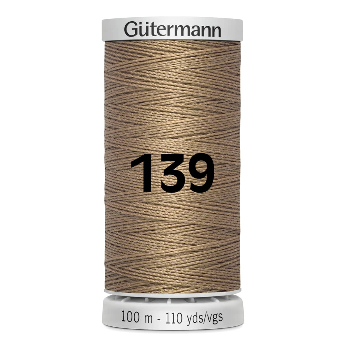 Gutermann super sterk naaigaren | 100m | 139 donker beige naaigaren GM - 100 - SS - M782 - 139 4008015213343