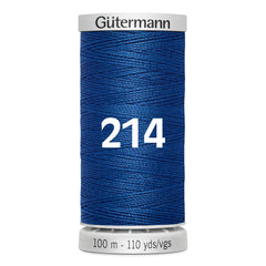 Gutermann naaigaren spoel in levendig blauw, kleur 214, 100m lengte. GM-100-SS-M782-214 4008015160869