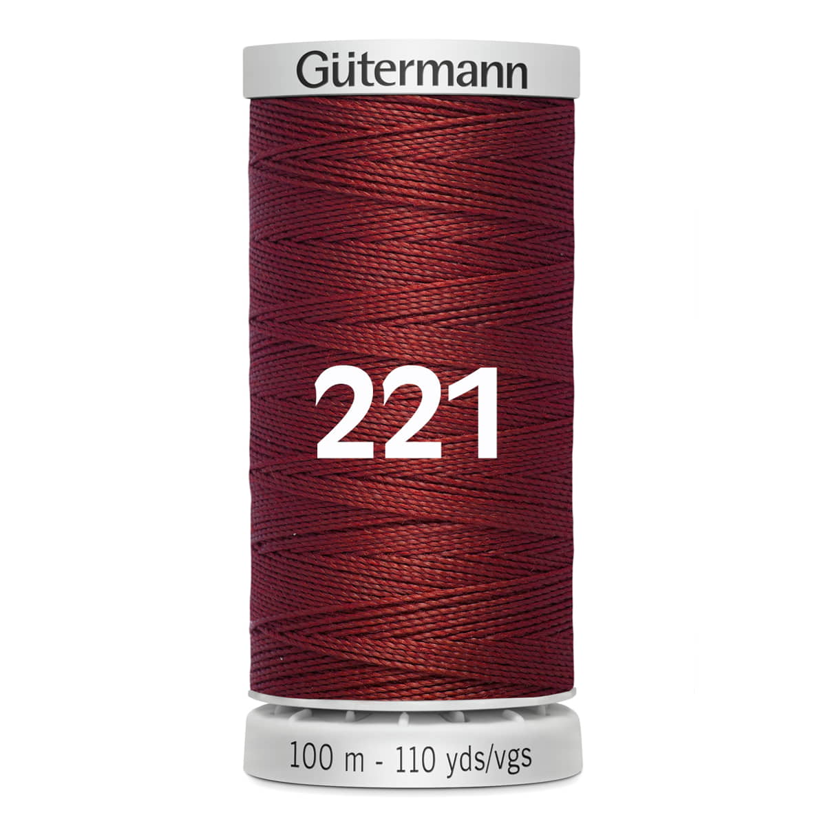 Gutermann super sterk naaigaren | 100m | 221 donker rood naaigaren GM - 100 - SS - M782 - 221 4008015416485