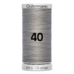 Gutermann naaigaren spoel, muisgrijs, maat 40, 100m. GM-100-SS-M782-40 4008015680343