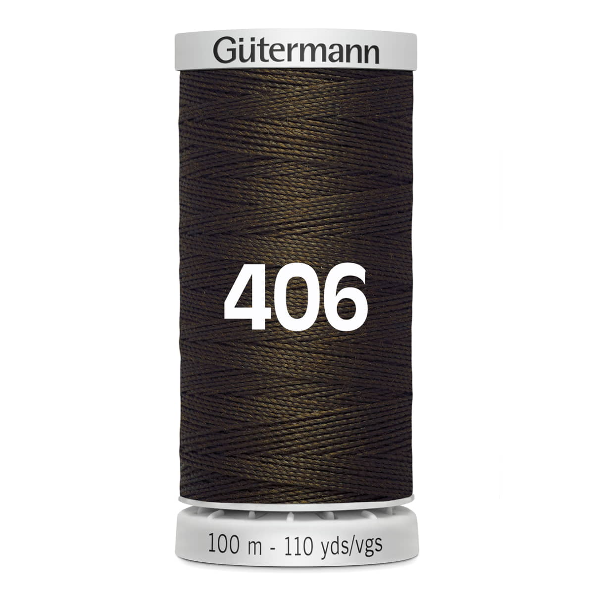 Gutermann super sterk naaigaren | 100m | 406 donkerbruin naaigaren GM - 100 - SS - M782 - 406 4008015680206