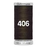 Gutermann super sterk naaigaren | 100m | 406 donkerbruin naaigaren GM - 100 - SS - M782 - 406 4008015680206