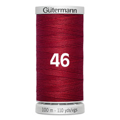 Gutermann donkerrood naaigaren spoel, 100m lengte, maat 46. GM-100-SS-M782- 4008015416423