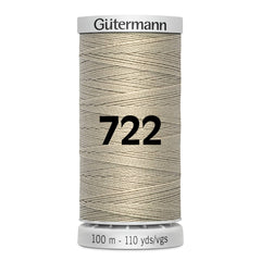Gutermann naaigaren spoel in beige, kleur 722, 100m lengte. GM-100-SS-M782-722-BEIGE 4008015161002