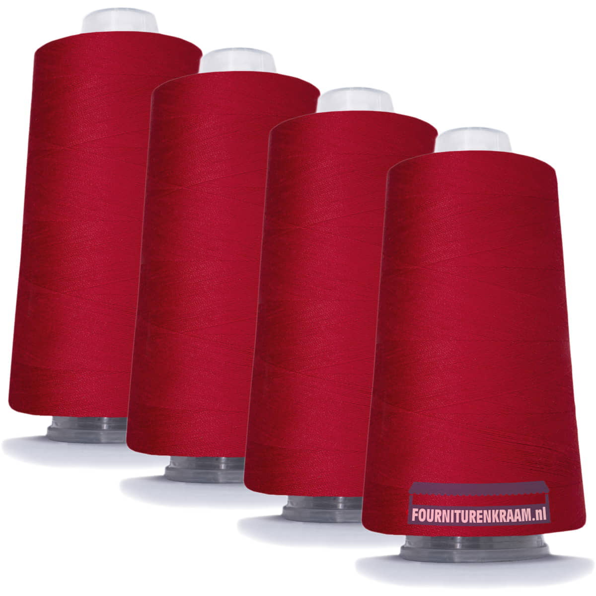 Lockgaren | Premium Huismerk | 2740 meter | set van 4 klossen lockgaren LOCKGAREN - FK - SET4 - 119 - ROOD 119 donker rood