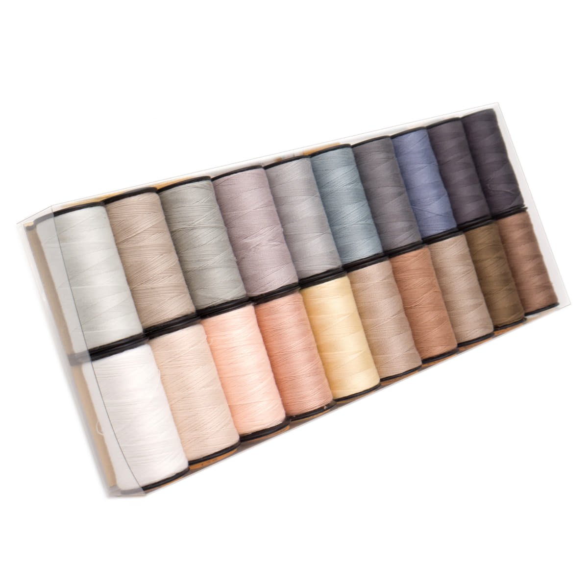 Naaigaren set 20 x 200 meter | beige grijs | Goldmann garen naaigaren set GOLDMANN - SET20 - BEIGE - GRIJS