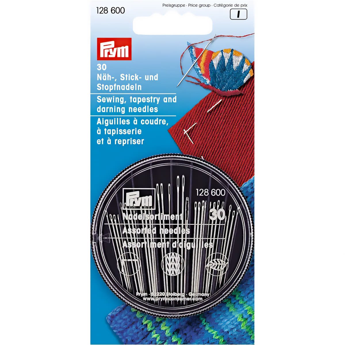 Naainaalden assortiment 30 stuks | Prym 128600 Hand Naalden PRYM - 128600 4002271286004