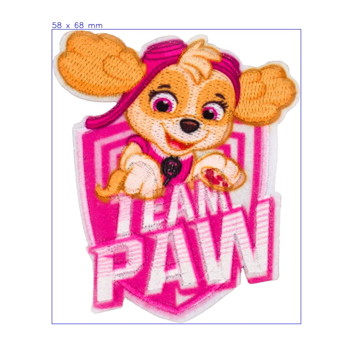 Paw Patrol applicatie | Skye | 68 x 58 mm Applicatie PAW - PATROL - SKYE - 38829 4057058166048