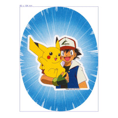 Pokémon Ash en Pikachu Applicatie | 108 x 82 mm Applicatie POKEMON - PIKA - ASH