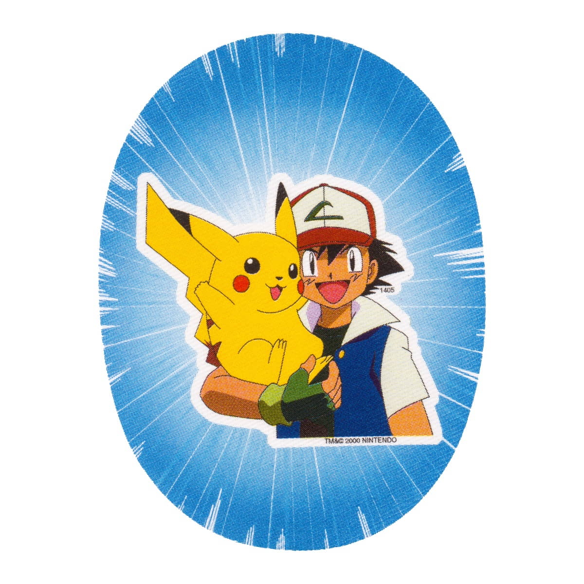 Pokémon Ash en Pikachu Applicatie | 108 x 82 mm Applicatie POKEMON - PIKA - ASH