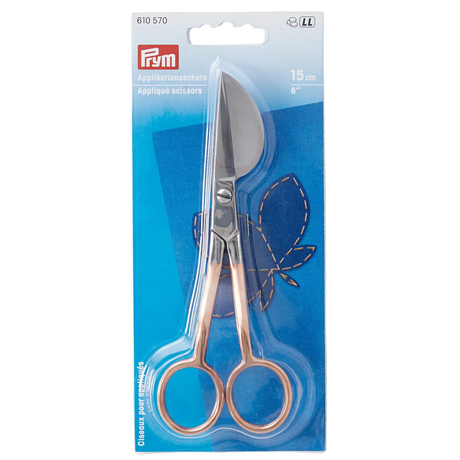 Prym applicatieschaar 15 cm in verpakking met vlinderdesign | PRYM-610570 | 4002276105706