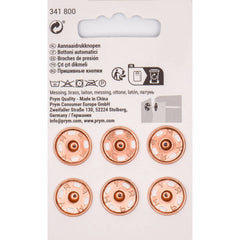 Prym drukknopen rosé goud | 15 mm | 6 stuks Drukknopen PRYM - 341800 4002273418007