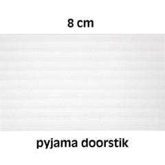 Pyjama elastiek soepel | 8 cm | wit | rol 10 meter Elastiek PYJAMA - ELAS - 8 - WIT - 10M