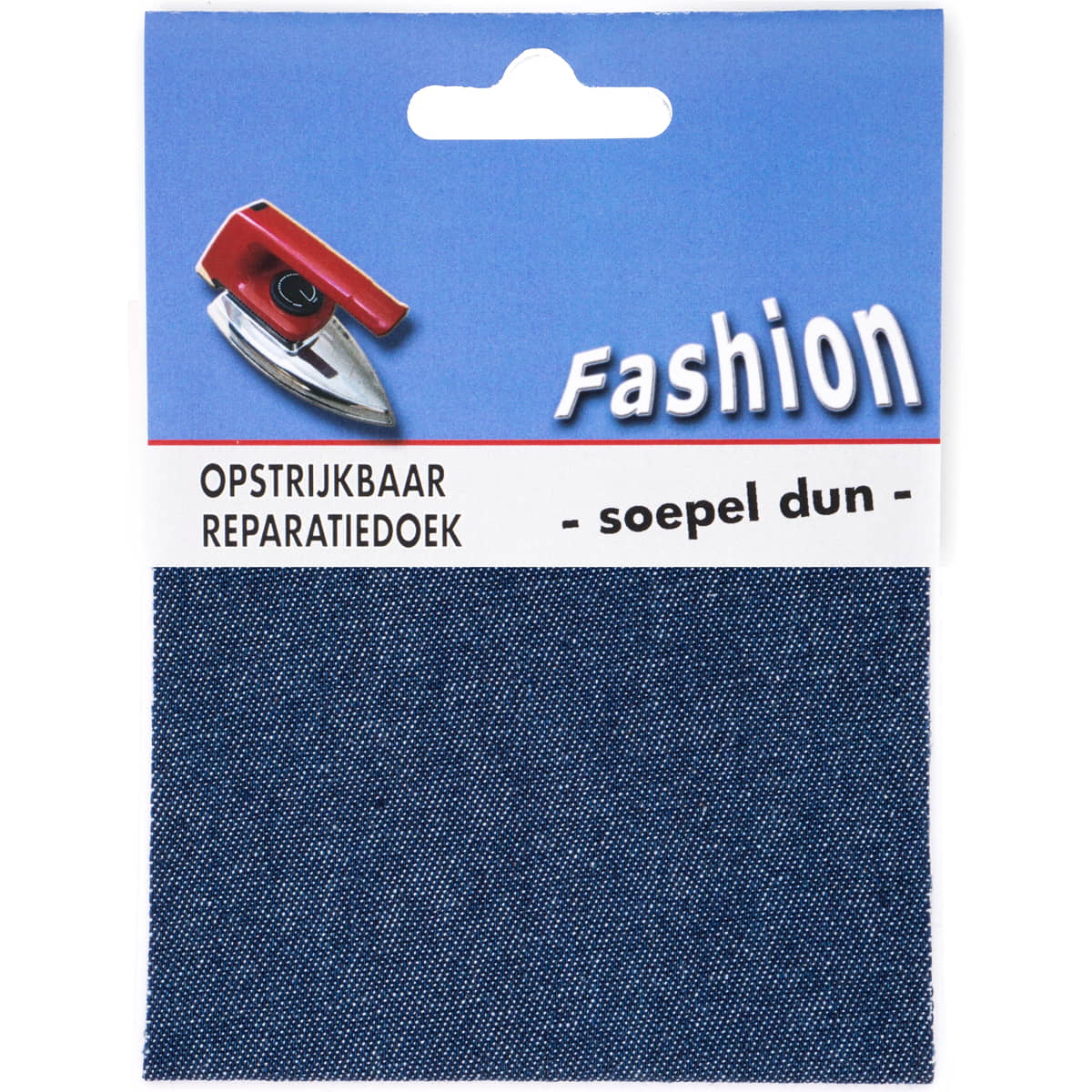 Reparatiedoek jeans soepel dun Fashion opstrijkbaar 10x40cm Repraratiedoek RPD - SOEPEL - 117502